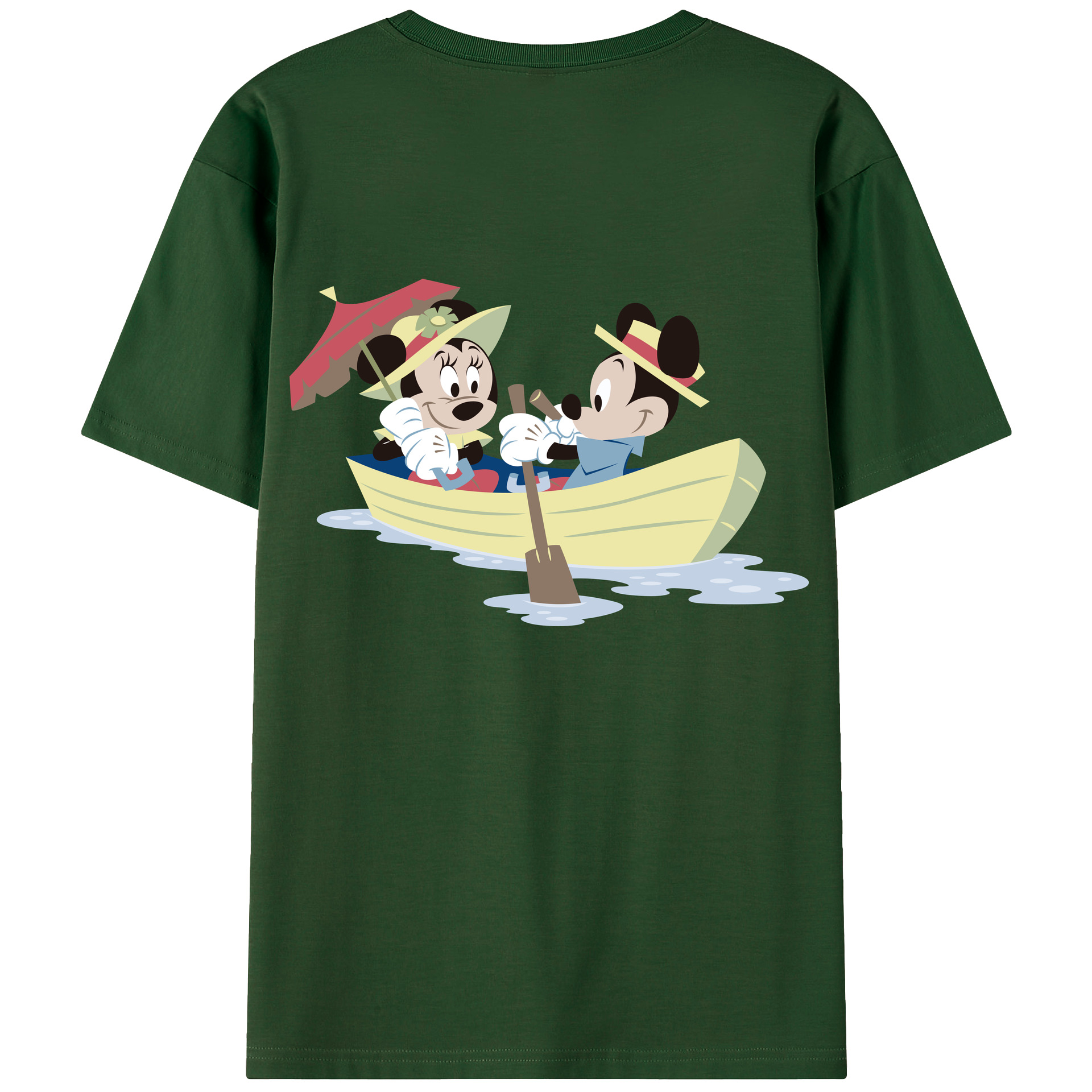 （画像用） ミッキーマウス Mickey Mouse 綿100％半袖Tシャツ（背面プリント）